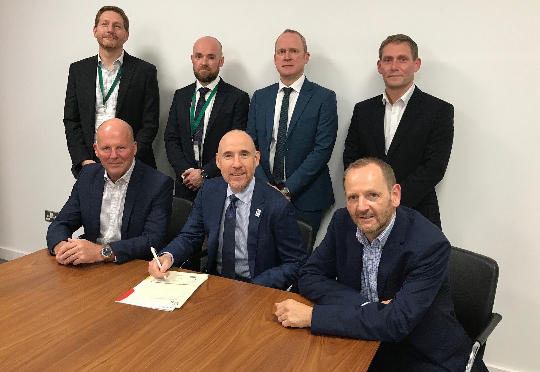 Members of the new Industry Council sign the charter in Aberdeen
