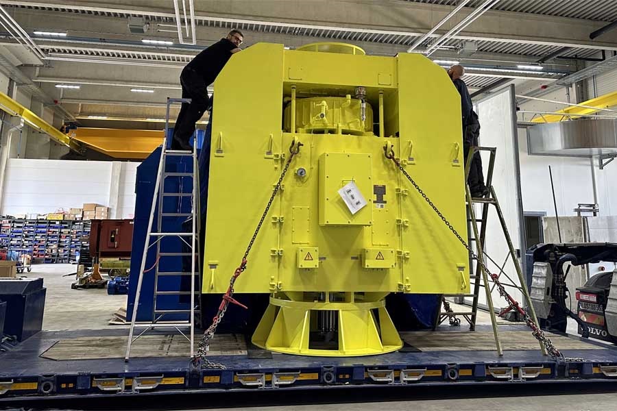 Pump motor built to withstand high operational axial thrusts for central American project