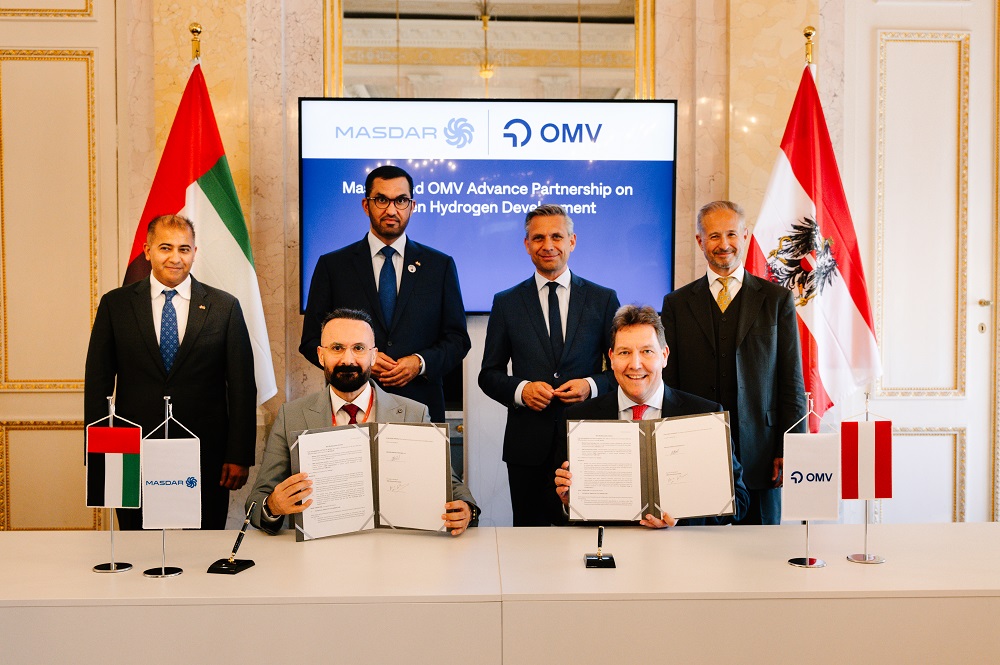 Masdar and OMV advance partnership on green hydrogen development