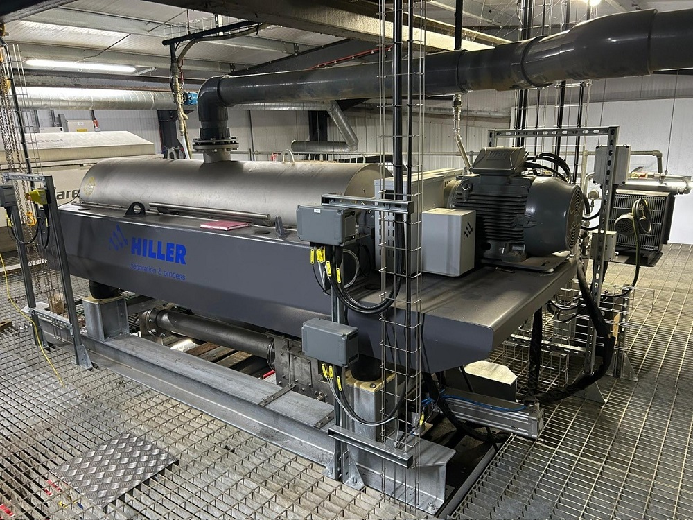 Hiller DP45 DecaPress centrifuge increases reliability of dewatering at site